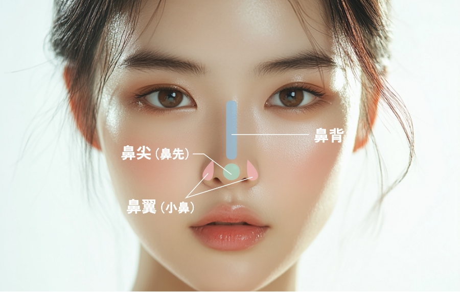 鼻尖的位置在哪里？