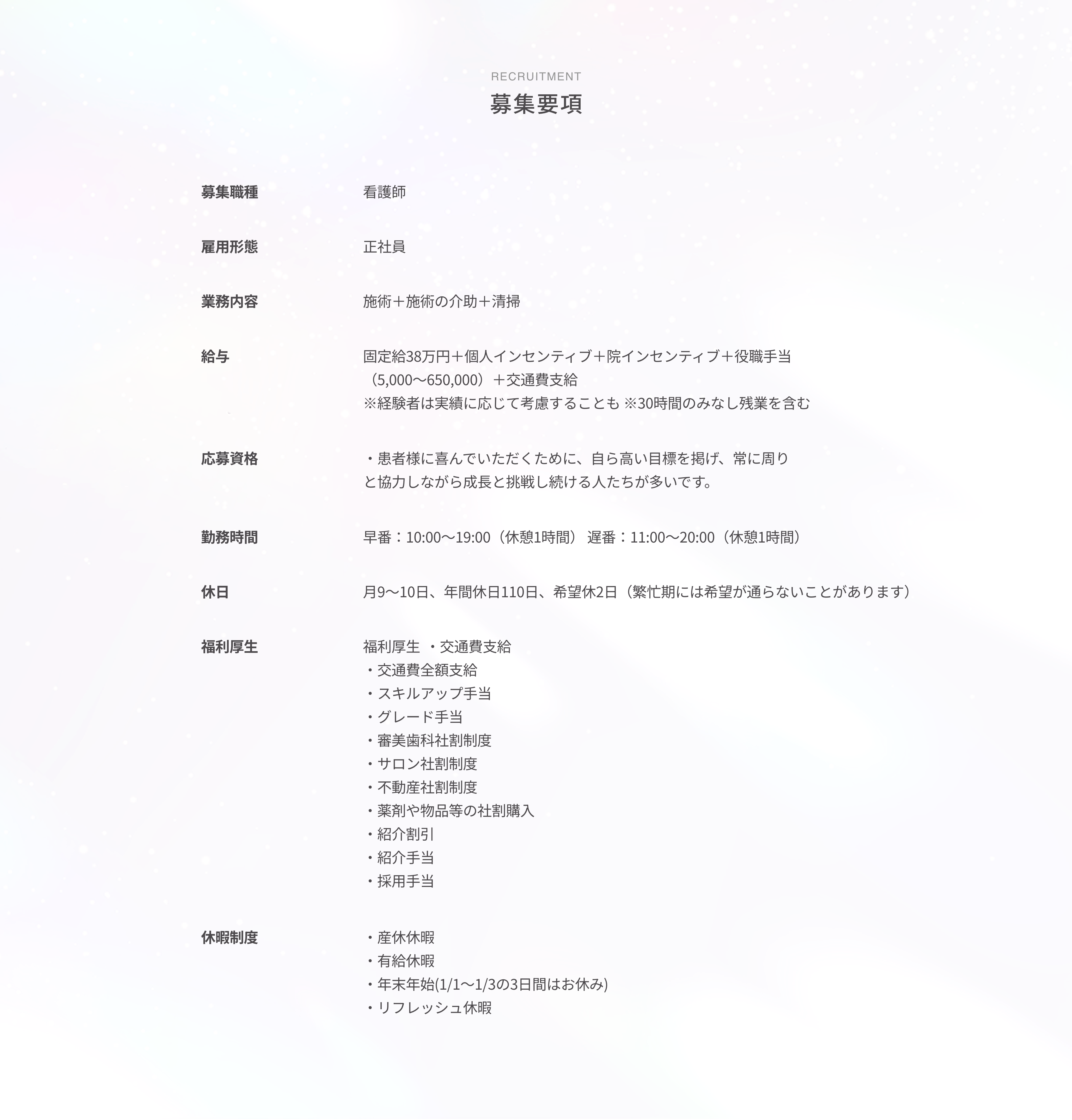 募集要項